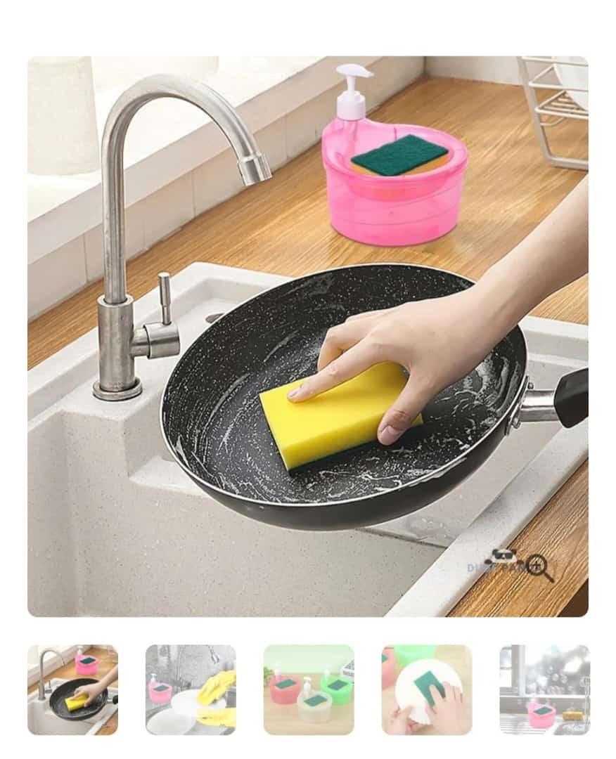 Soap Pump + Sponge – Mess-Free, Stress-Free Washing