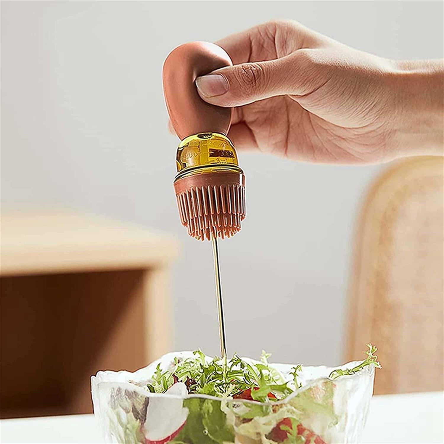 Mess-Free Oil Dispenser for Frying, Baking, and Cooking