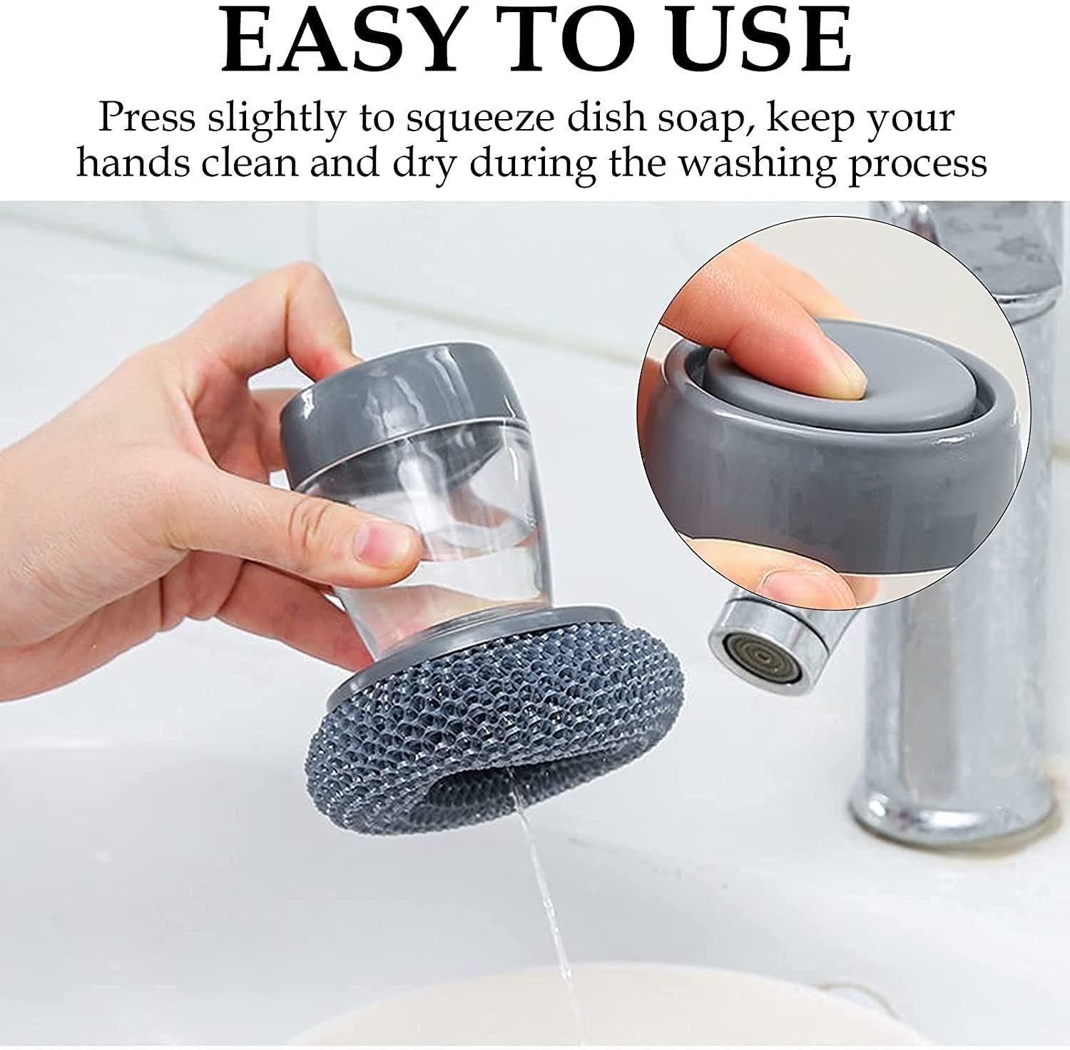 Easy Dishwashing Palm Brush – No More Stubborn Stains (Pack of 2)