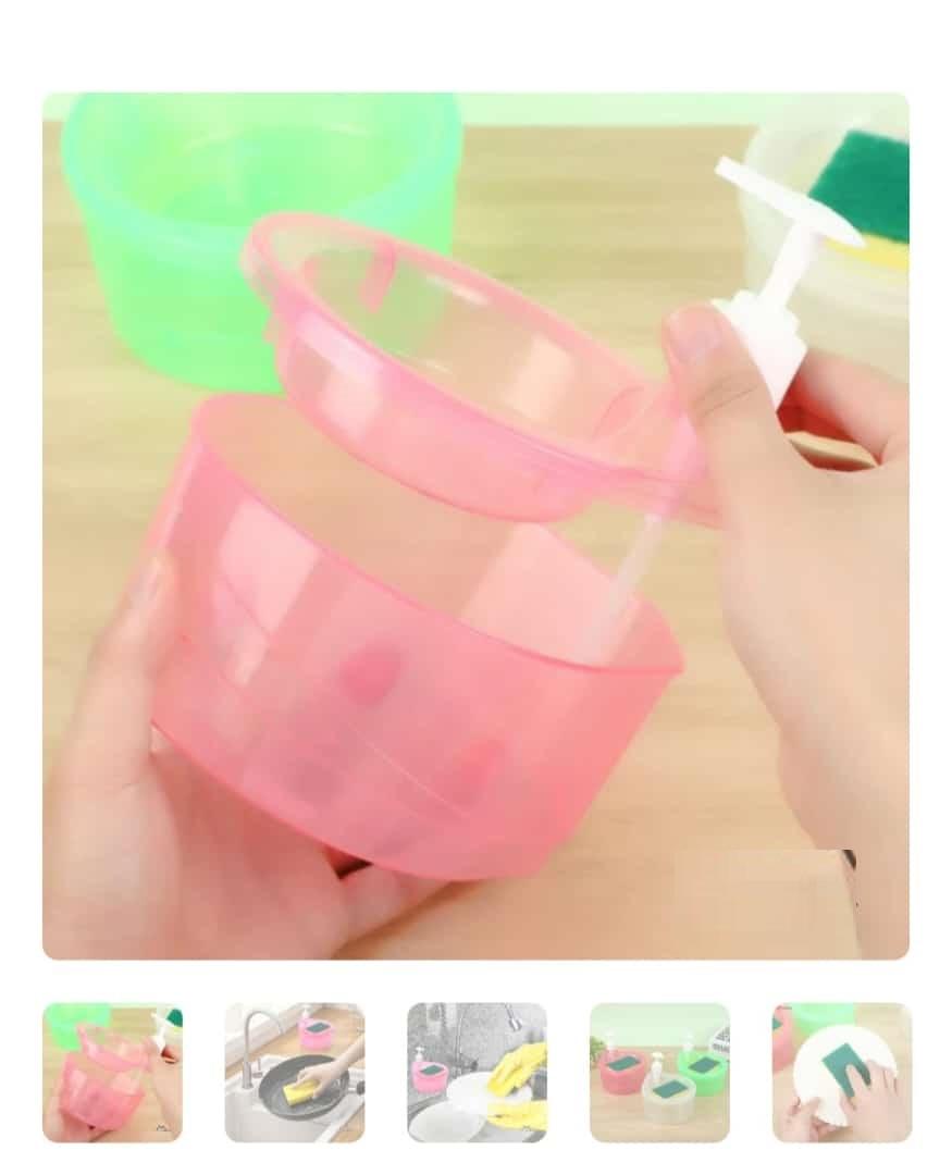 Soap Pump + Sponge – Mess-Free, Stress-Free Washing