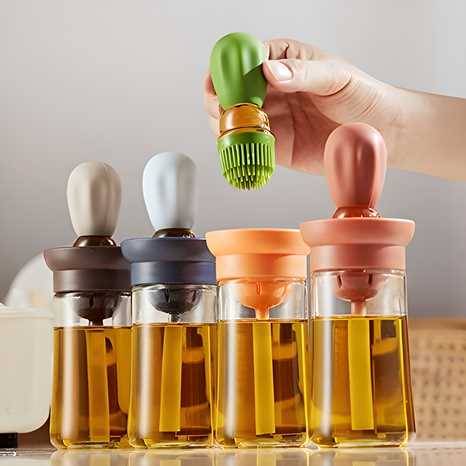 Mess-Free Oil Dispenser for Frying, Baking, and Cooking