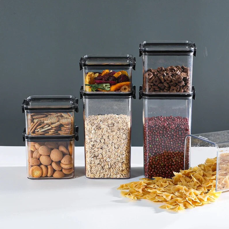 Premium Airtight Wall Jars – Keep Food Fresh, Kitchen Tidy