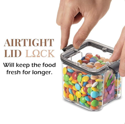 Premium Airtight Wall Jars – Keep Food Fresh, Kitchen Tidy