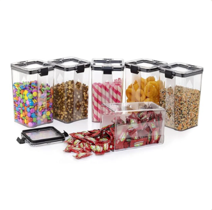 Premium Airtight Wall Jars – Keep Food Fresh, Kitchen Tidy